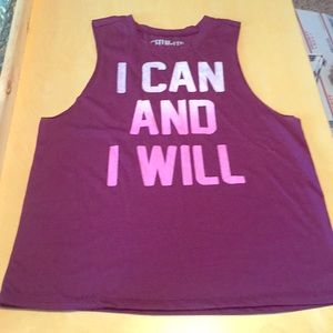 Burgundy workout tank